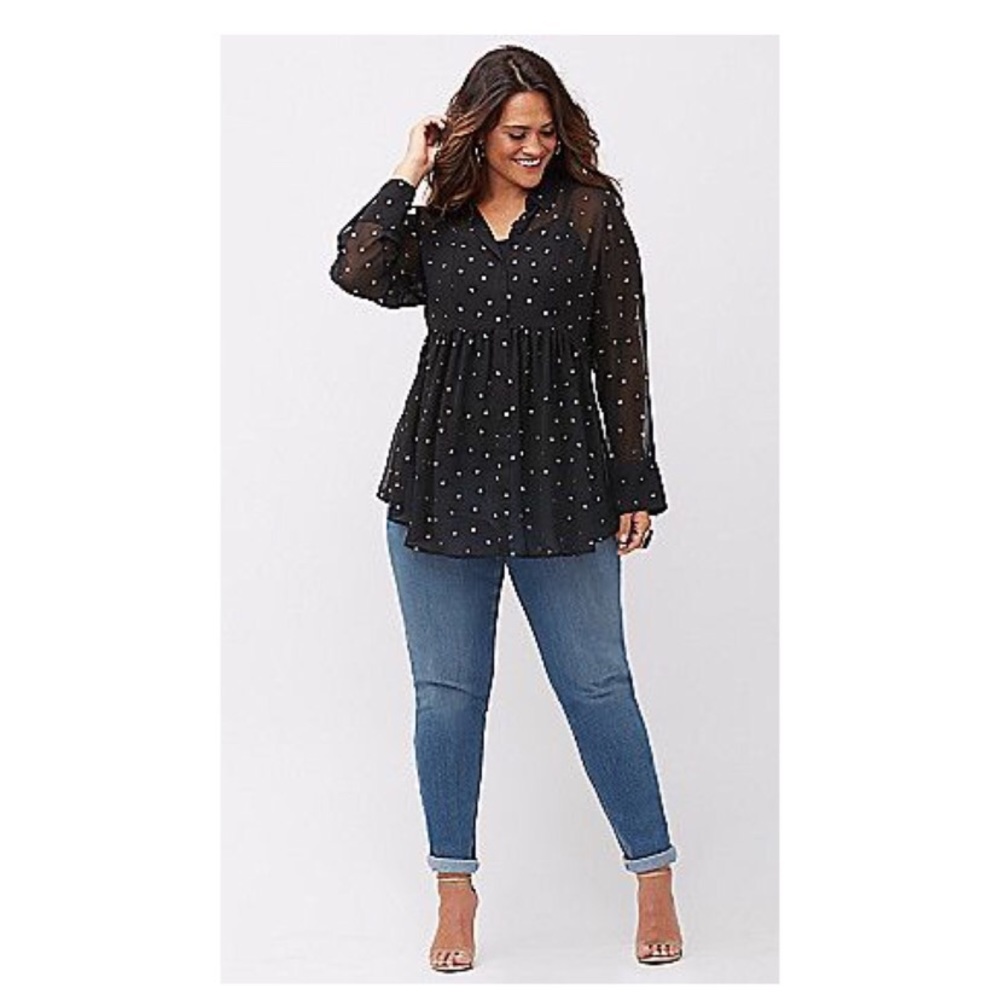 Lane Bryant baby doll top